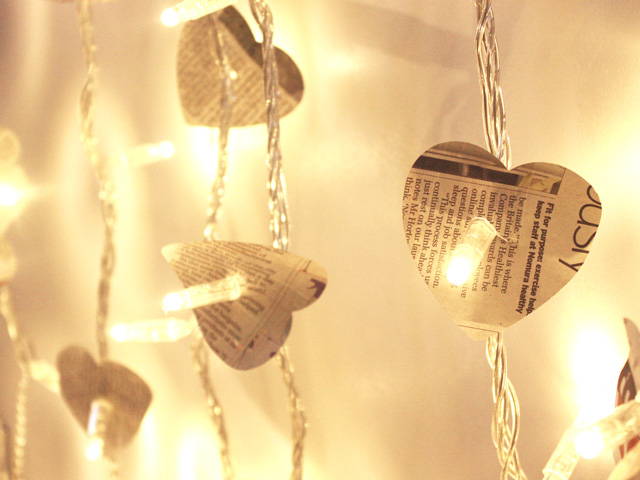DIY Rideau Lumineux à Cœurs