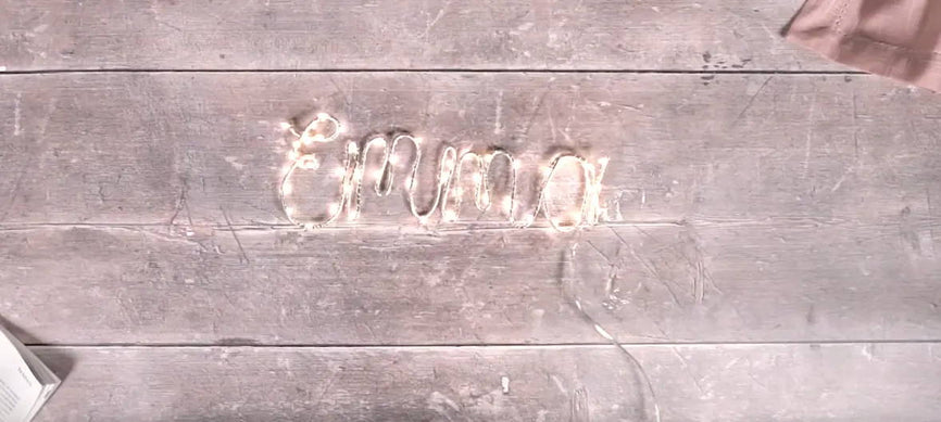 DIY Enseigne Prénom Illuminé