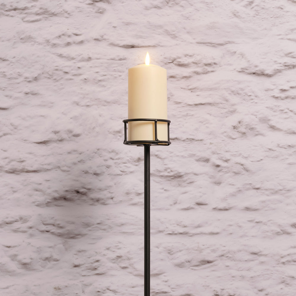 Piquet Porte-bougie Photophore et Bougie TruGlow® d’Extérieur