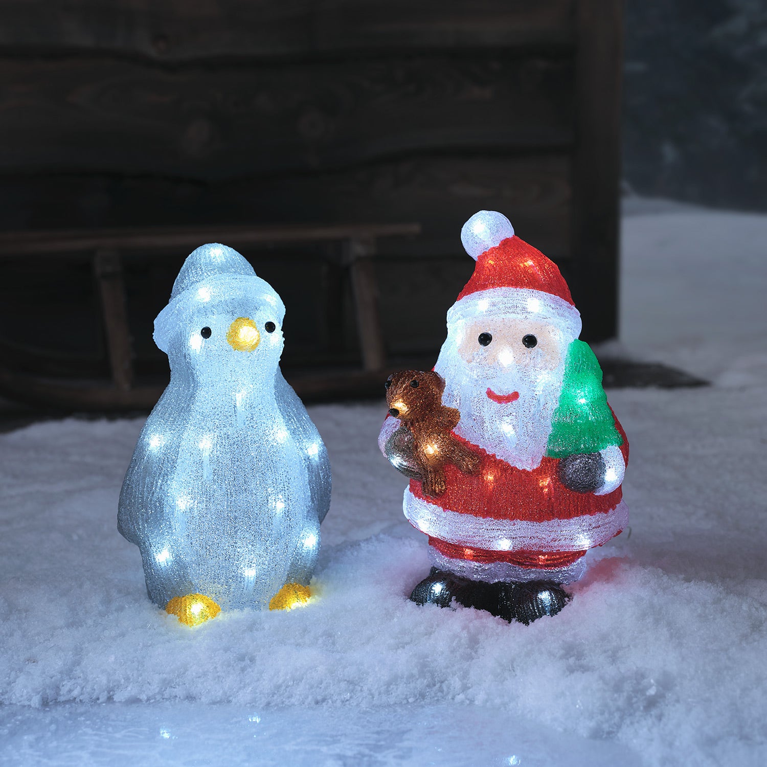 Lot De 10 Chapeaux Père Noël Lumineux Avec étoiles Clignotantes - Ajustables, Fête De Noël, Adulte/enfant - 10