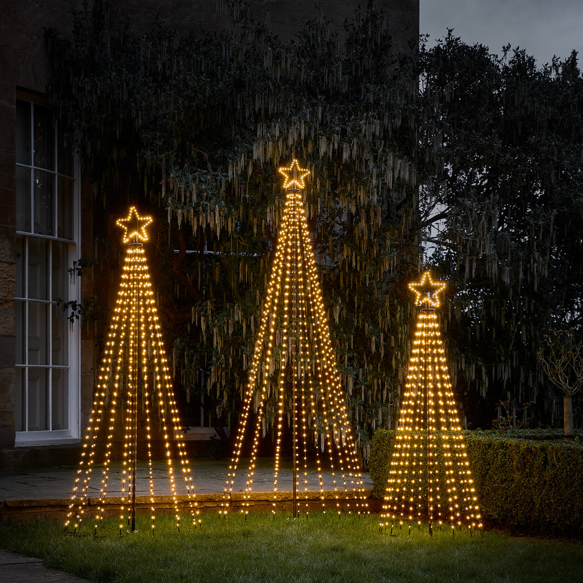 Guirlande Lumineuse De Noël EKKONG - Lot De 3 Avec 9 Ampoules LED - 3 Modes Clignotants - Piles Incluses