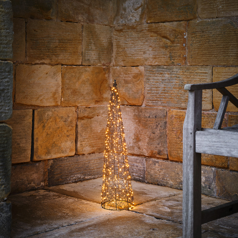 Cône Lumineux de 60 cm en Fil Métallique