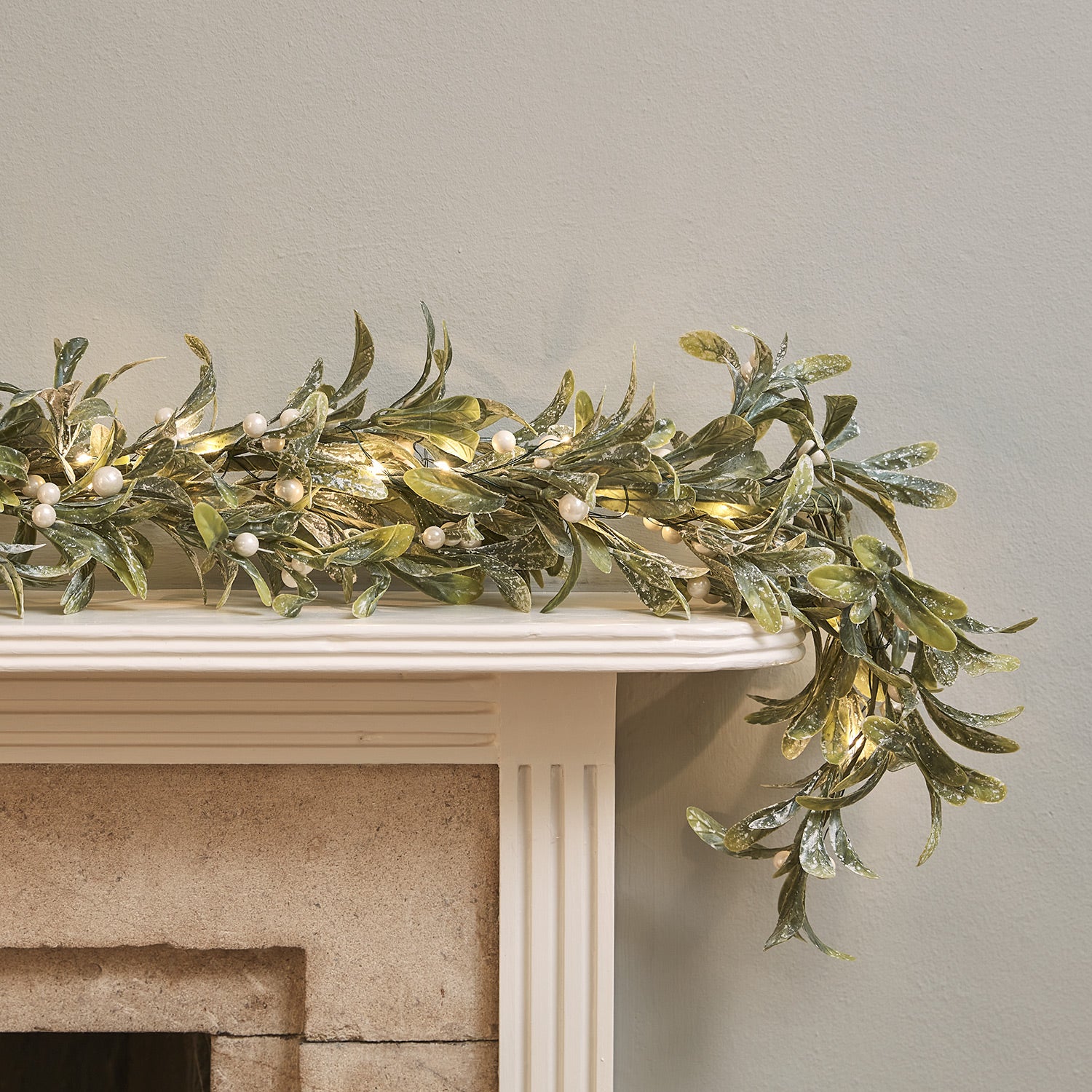 Guirlande De Noël Avec Sapins En Feutre 1,30m - Décoration Intérieure Festive Pour Cheminée Ou Table