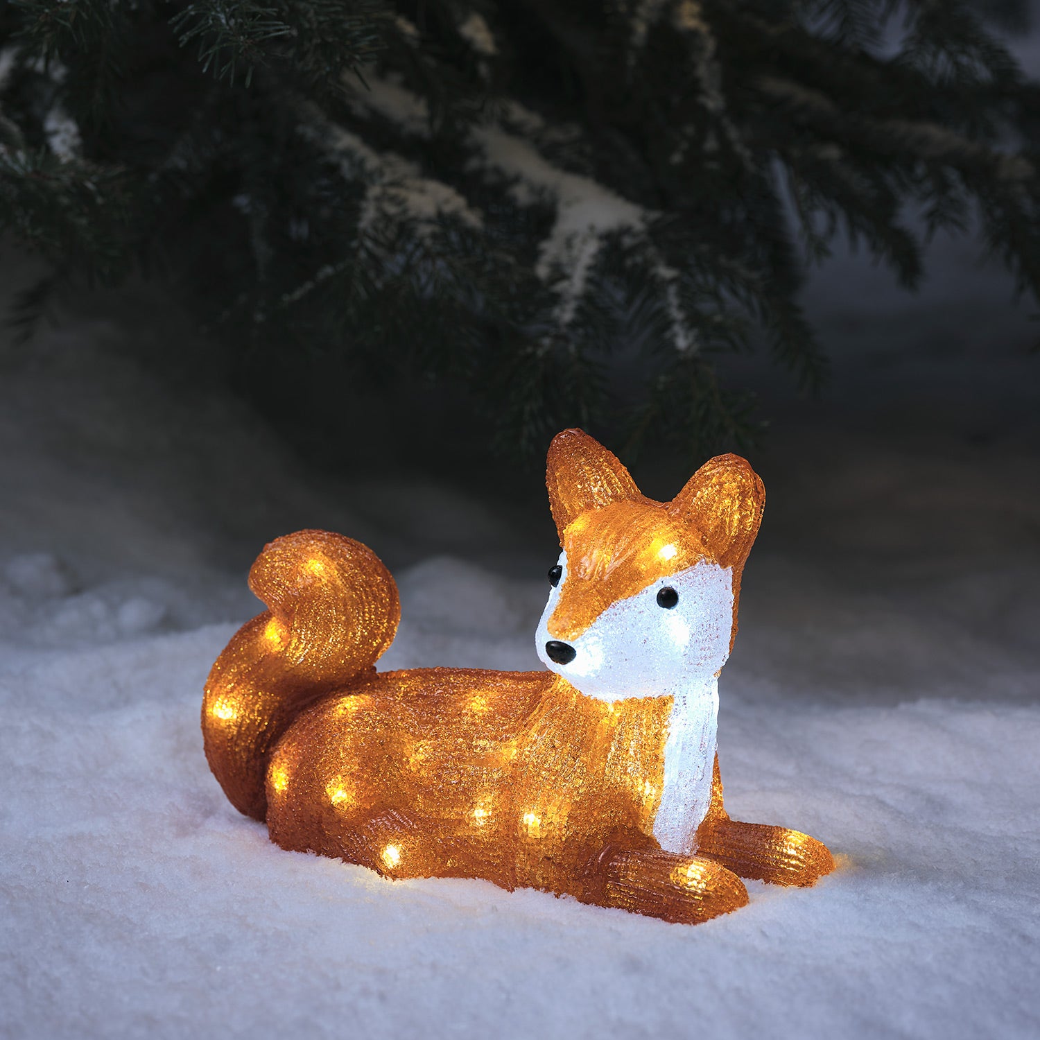 24 Mini Renards Lumineux En Résine - Multicolores (vert, Rose, Jaune, Bleu, Violet) - Brillent Dans Le Noir - 2.5 Cm - Décoration Pot, Aquarium, Maison De Poupée