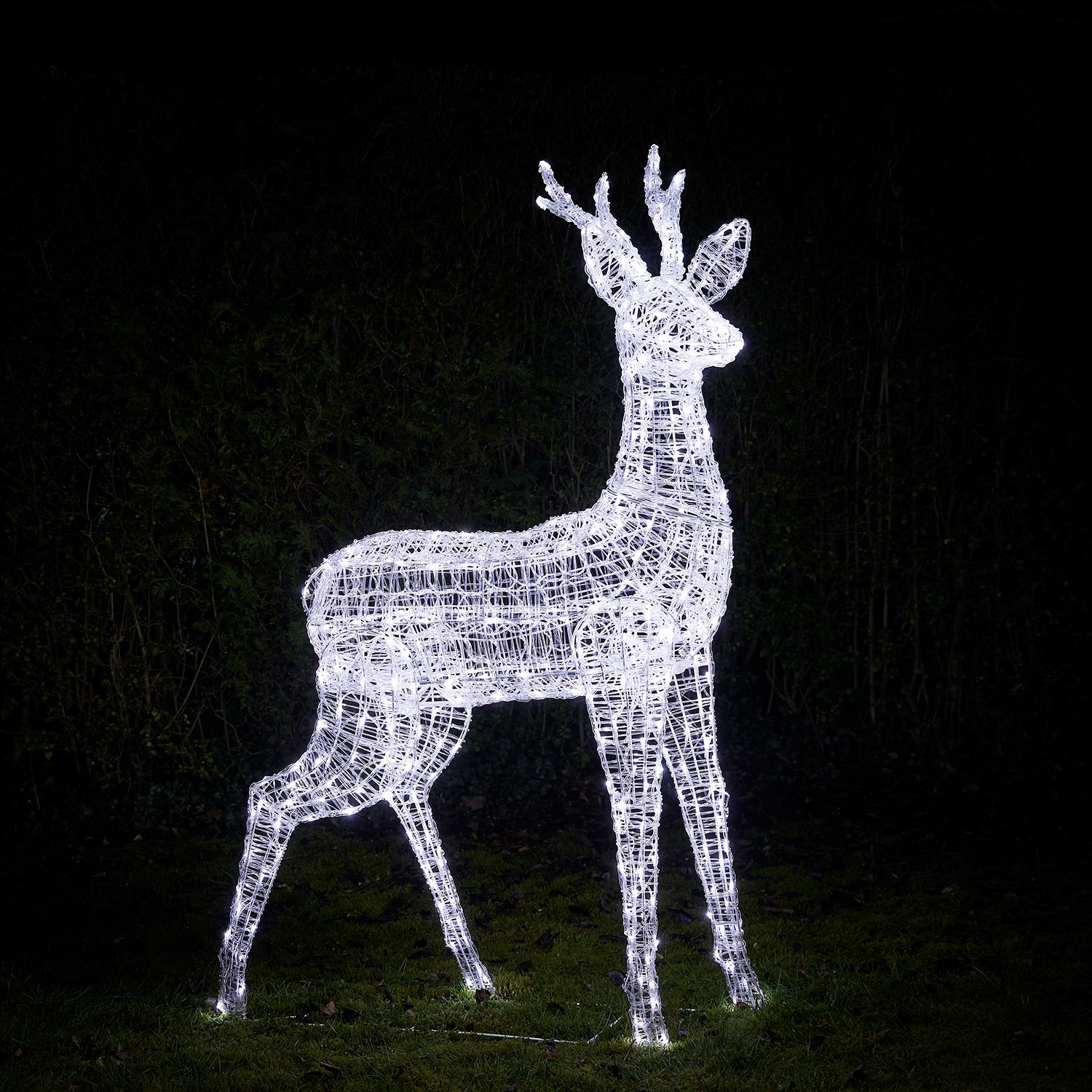 Marchand de glaces illuminé à piles - Village de Noel