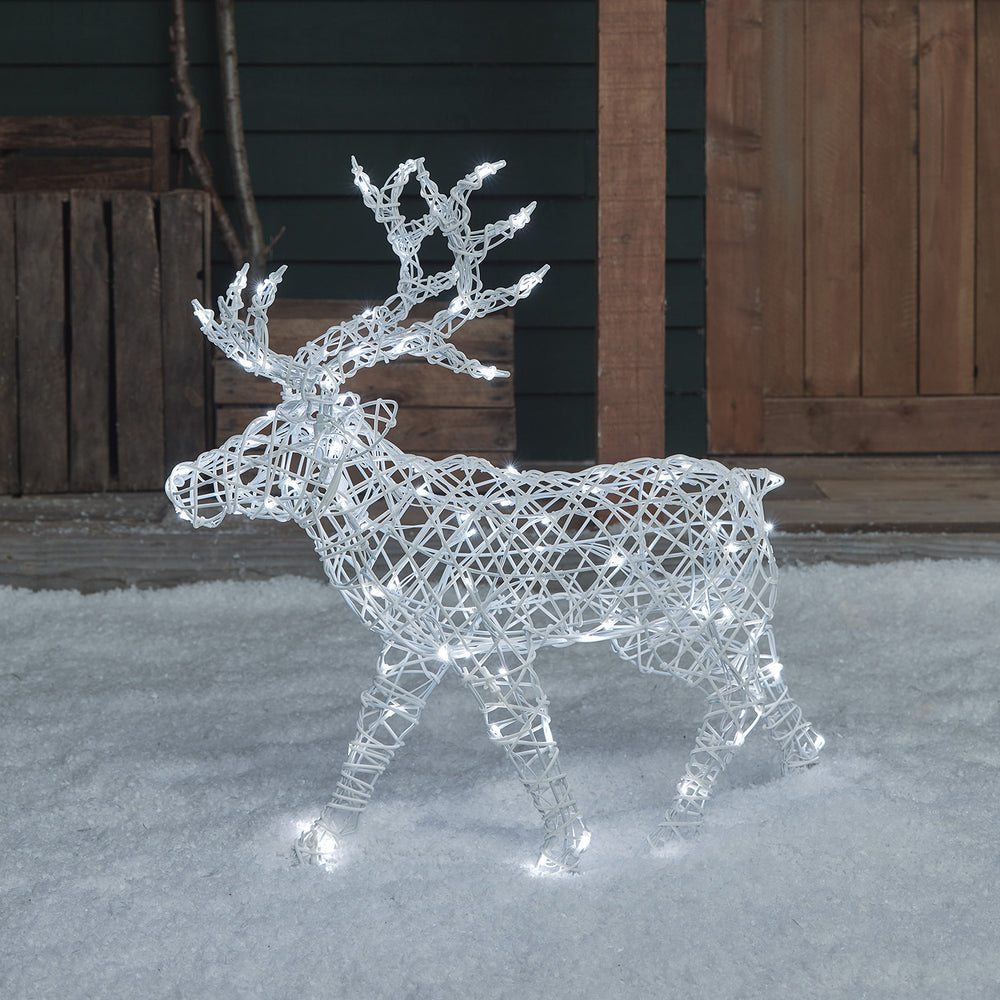 Renne de Noël Lumineux à Piles Arkendale de 70 cm à LED Bicolore