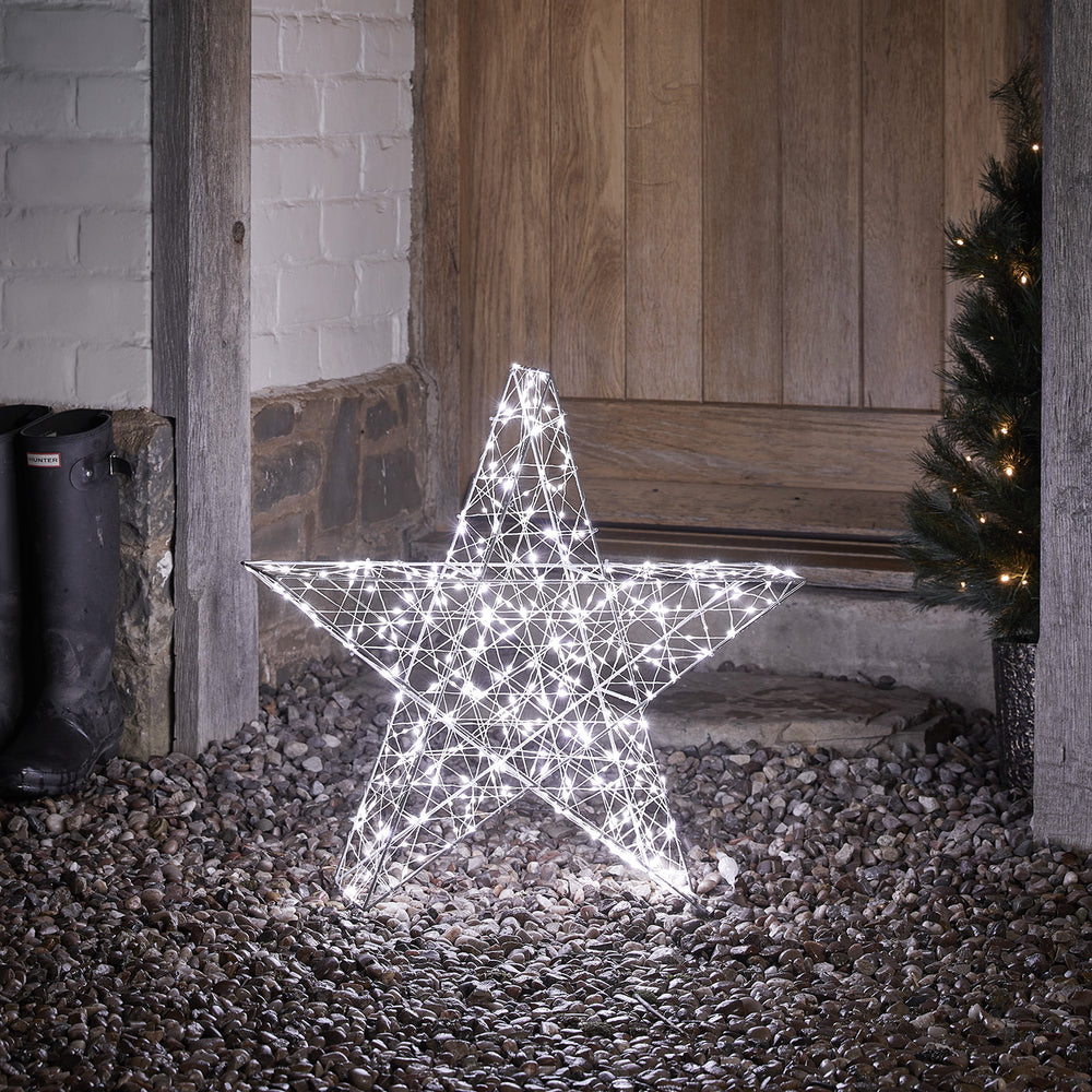 Étoile Lumineuse Extérieure à LED Bicolore de 60 cm
