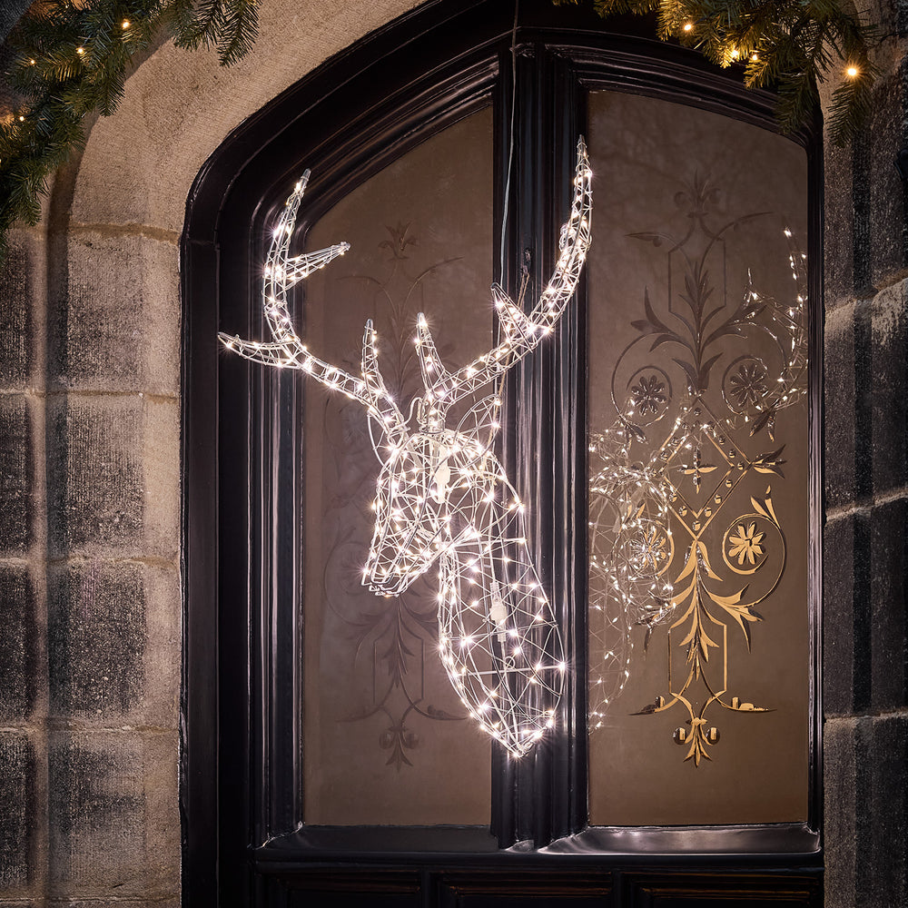 Tête de Cerf Lumineuse Duchy, à LED Bicolores