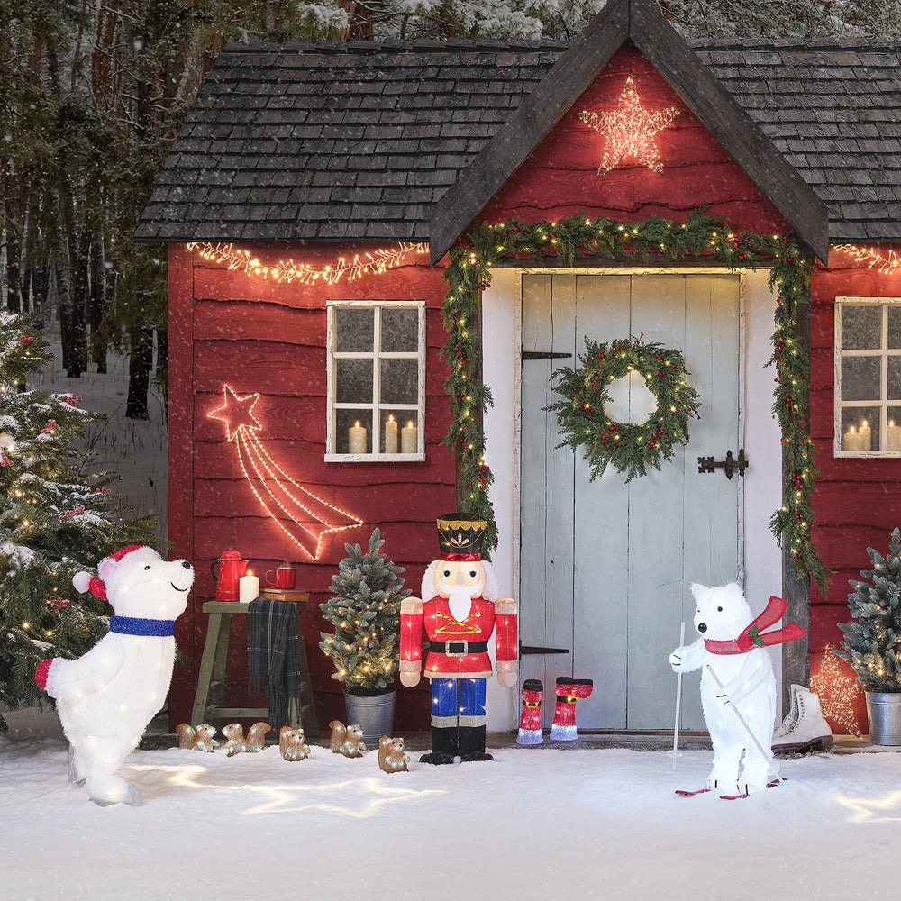 Décoration Lumineuse Sam l’Ours Polaire Skieur