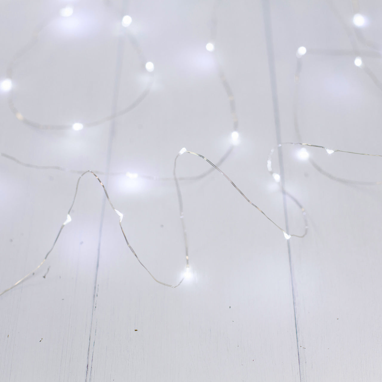 Guirlande Lumineuse d’Extérieur avec 50 Micro LED Blanches à Piles