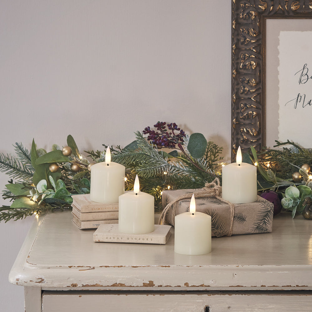 Lot de 4 Bougies Votives TruGlow® à LED