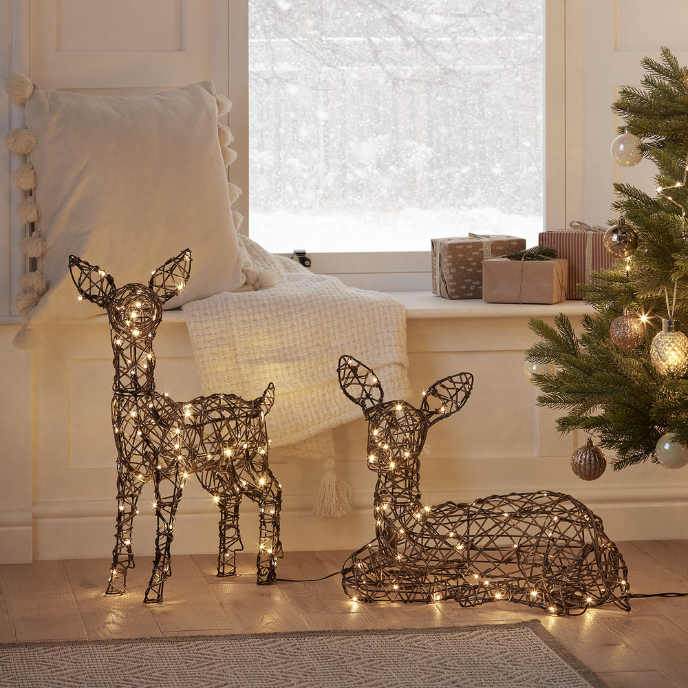 Duo de Rennes Lumineux en Rotin Studley
