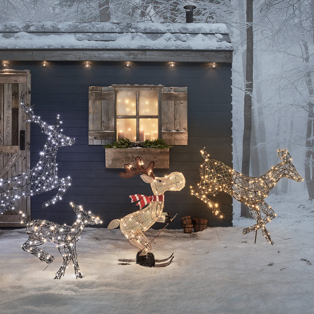 Décoration de Noël Extérieur Élan Lumineux