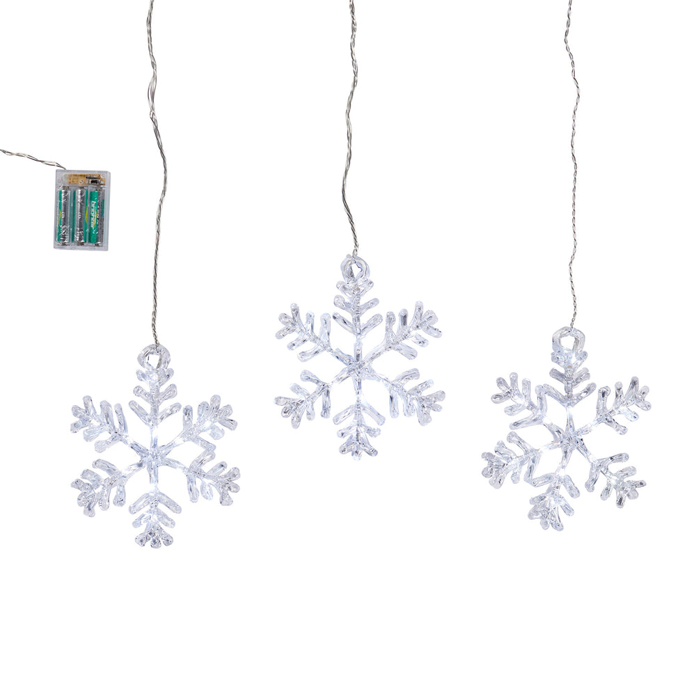 Flocons de Neige Stockholm Lumineux pour Fenêtres