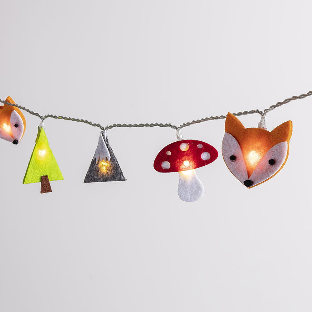 Guirlande Lumineuse Enfant en Feutre Woodland à 30 LED