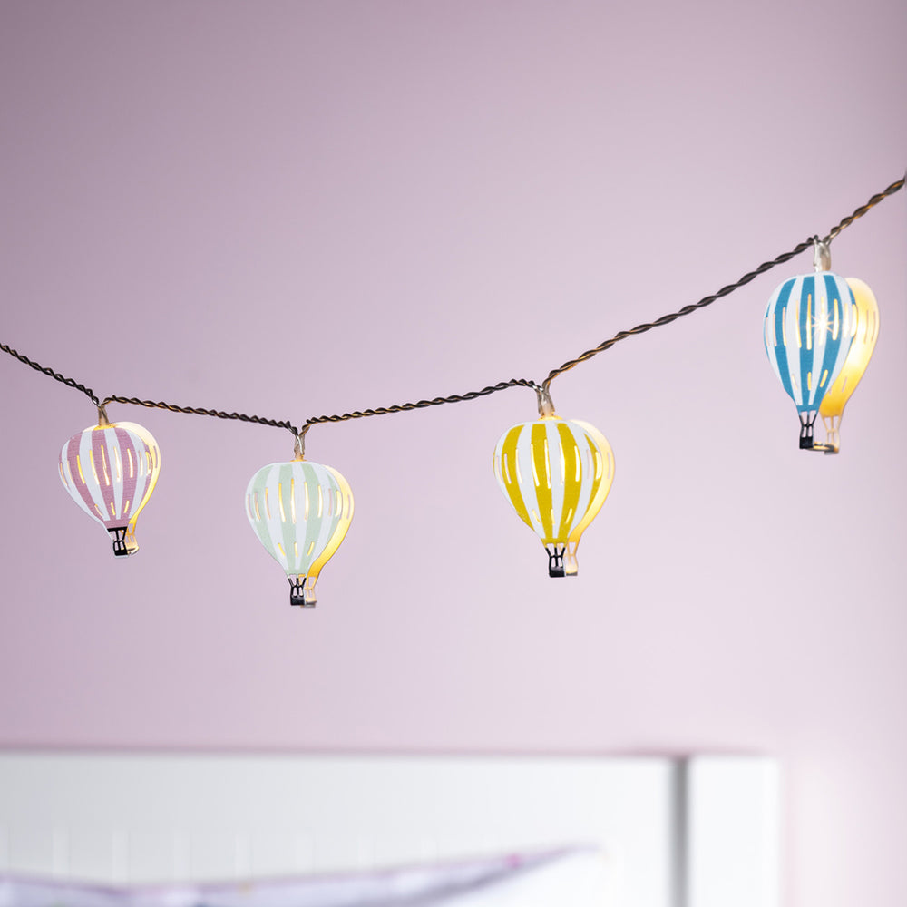 Guirlande Lumineuse Enfant Montgolfières à Piles