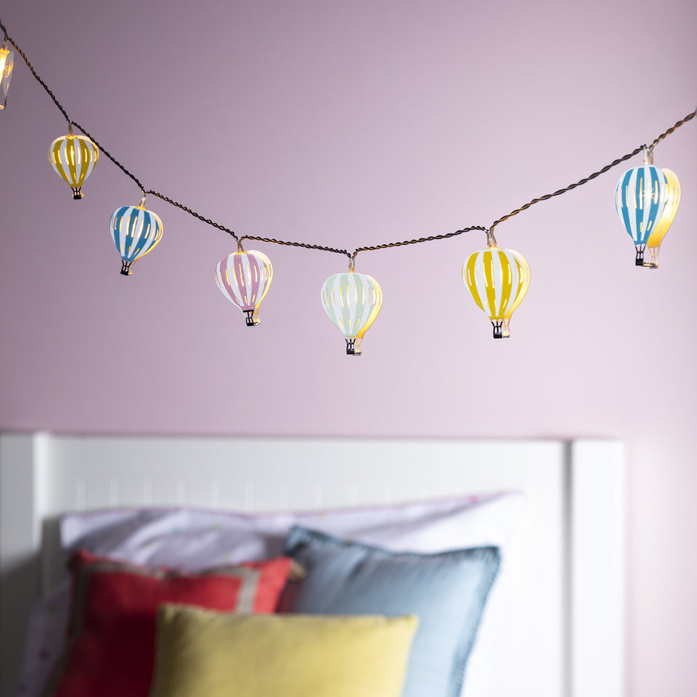 Guirlande Lumineuse Enfant Montgolfières à Piles