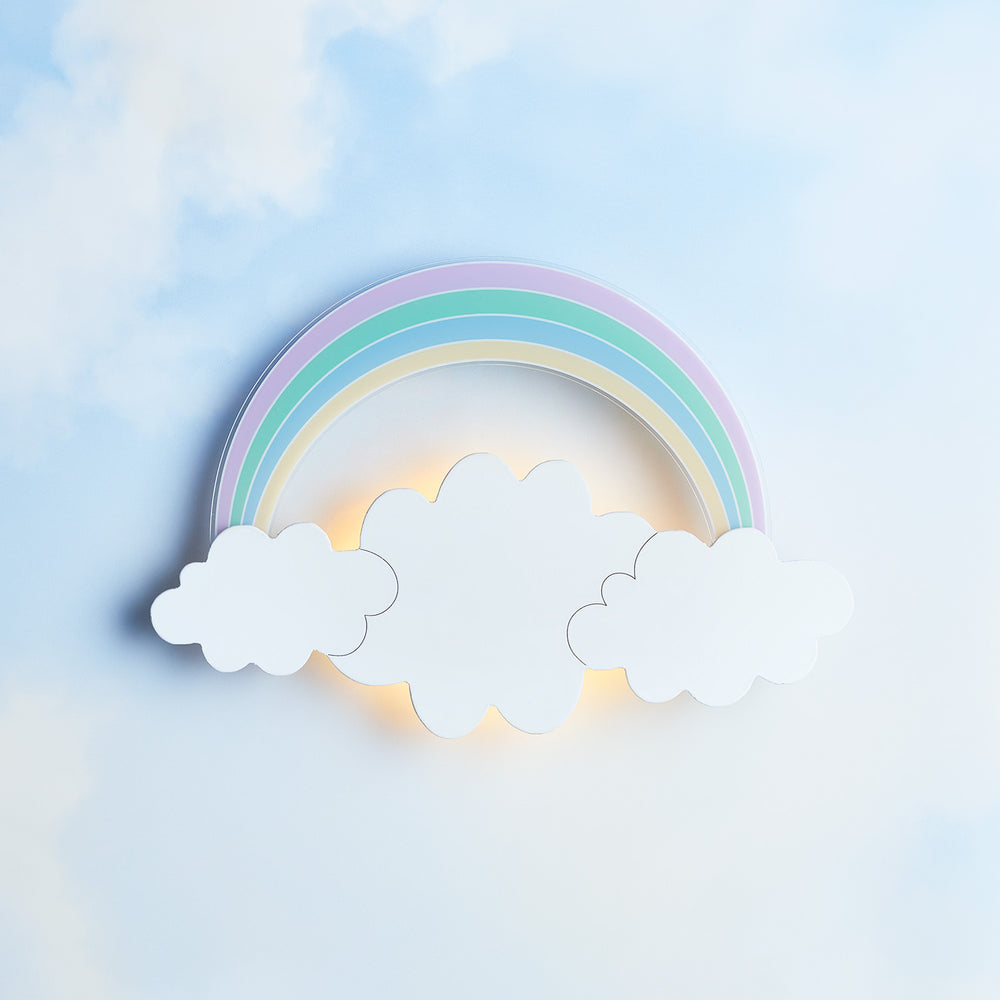 Applique Murale pour Enfant Nuage et Arc-en-ciel