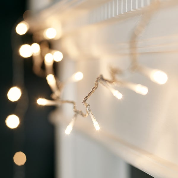 Guirlande Lumineuse Intérieure 100 LED Blanc Chaud, 8m