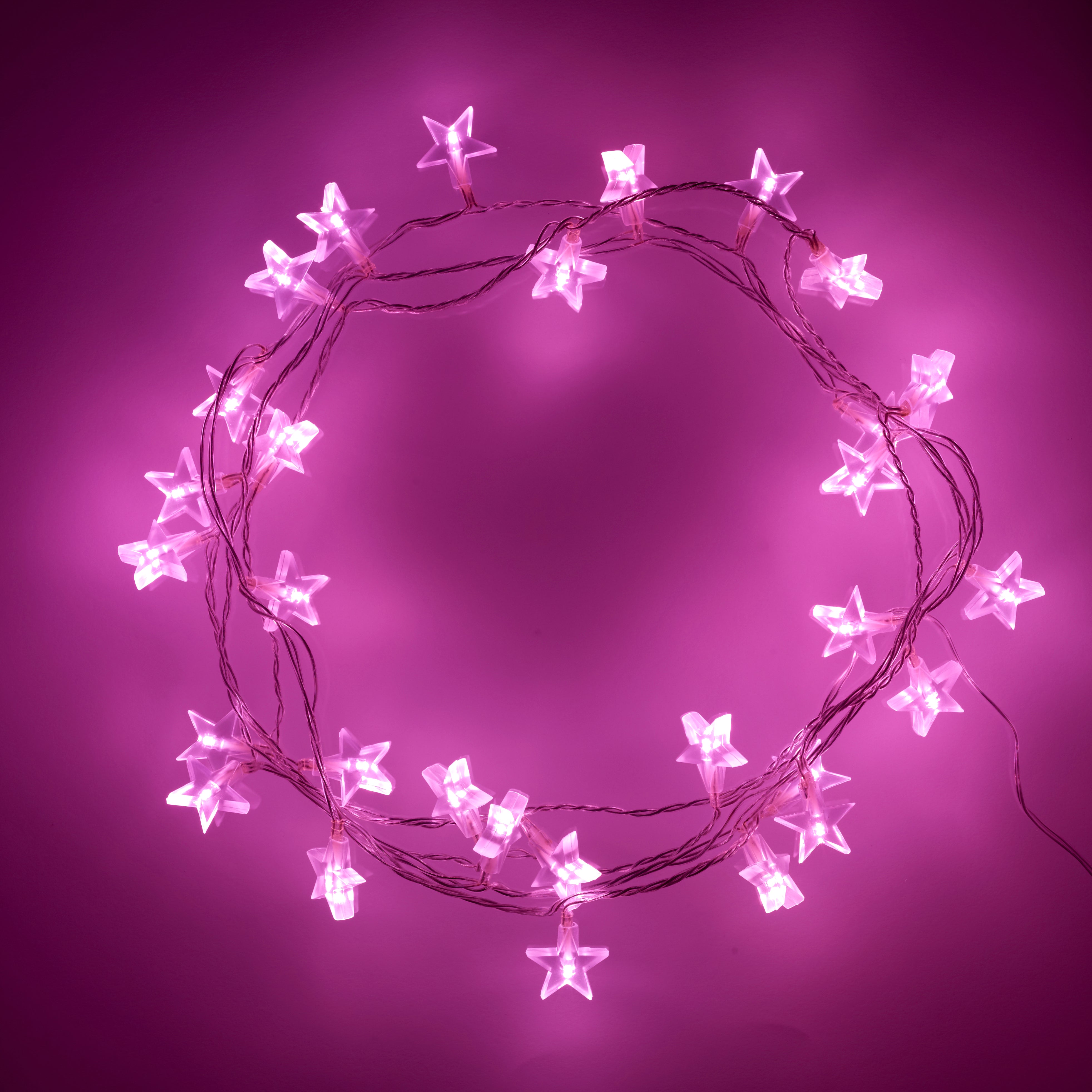 Guirlande étoiles Magie rose - rose, Linge de lit & Déco