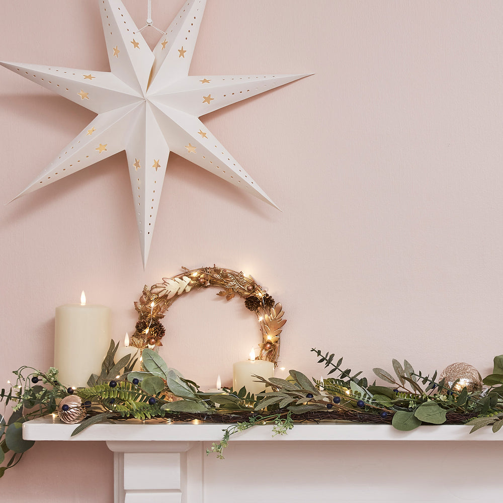 3 Étoiles de Noël en Papier à Micro LED
