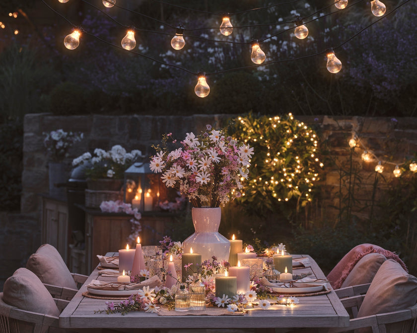 Idées déco pour une belle table de printemps en terrasse