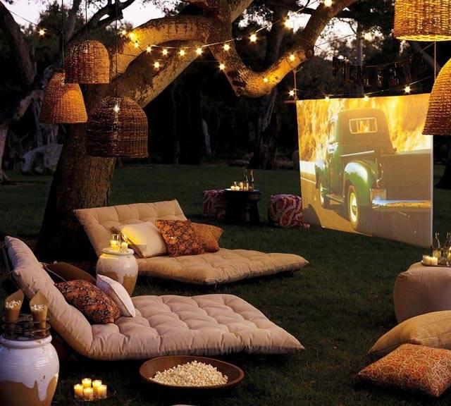 Éclairage Al Fresco Pour Les Soirées Estivales Dans Le Jardin