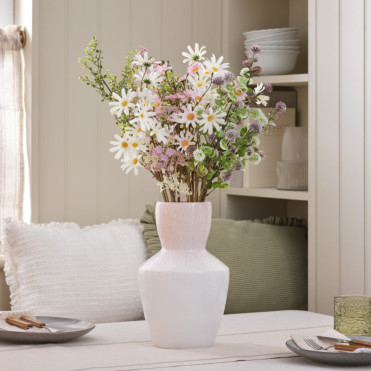 Bouquet Artificiel de Marguerites Pastel