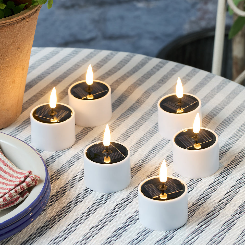 Lot de 6 Bougies Chauffe-Plat Solaires TruGlow®