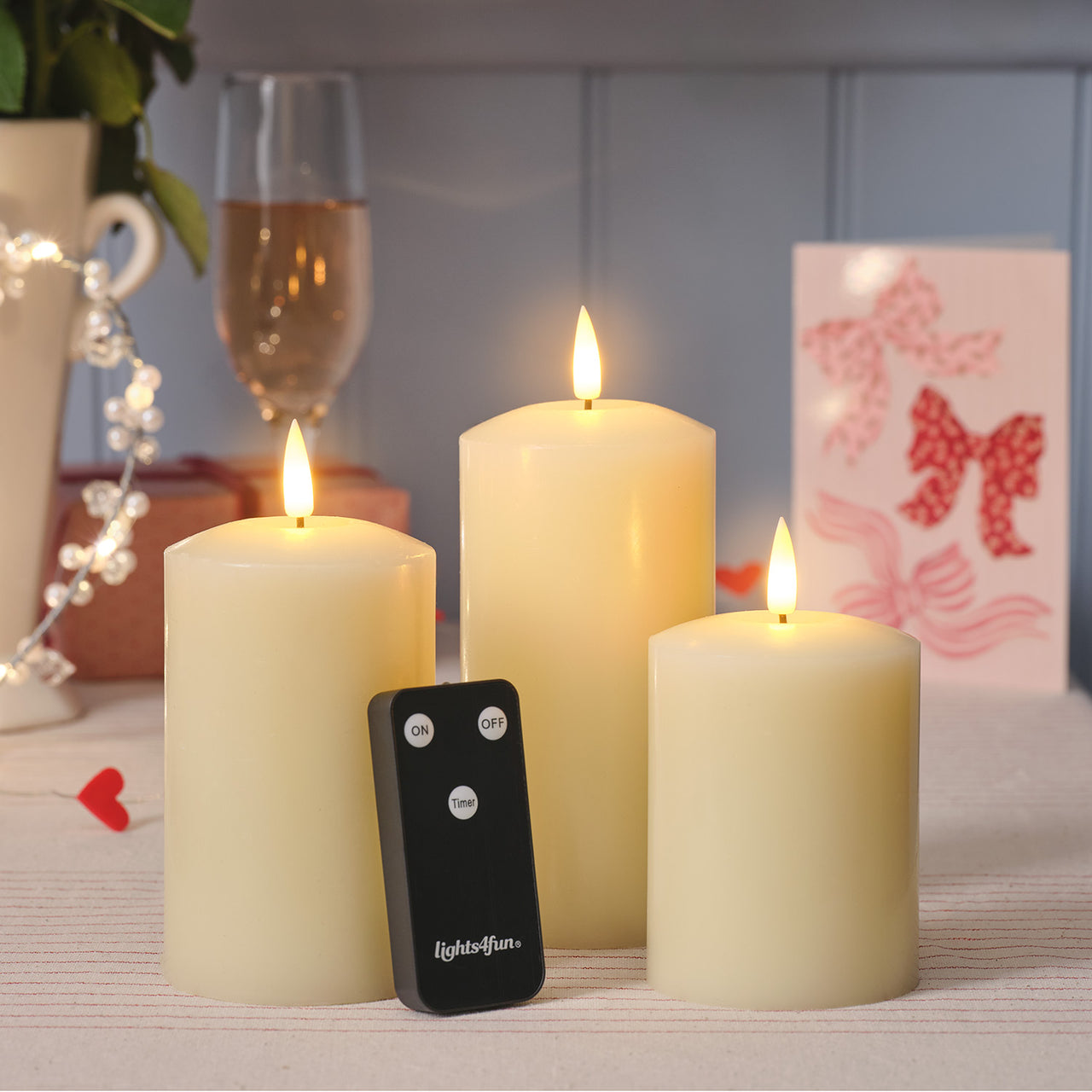 Bougie pilier sans flamme à piles tige cire bougie électronique scintillante ave Bougie pilier sans flamme à piles tige cire bougie électronique scintillante ave
