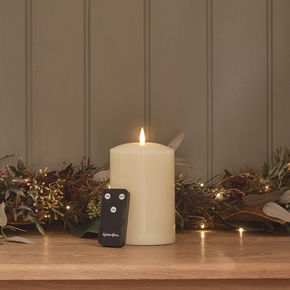 Petite Bougie Cierge à LED TruGlow® de 15cm