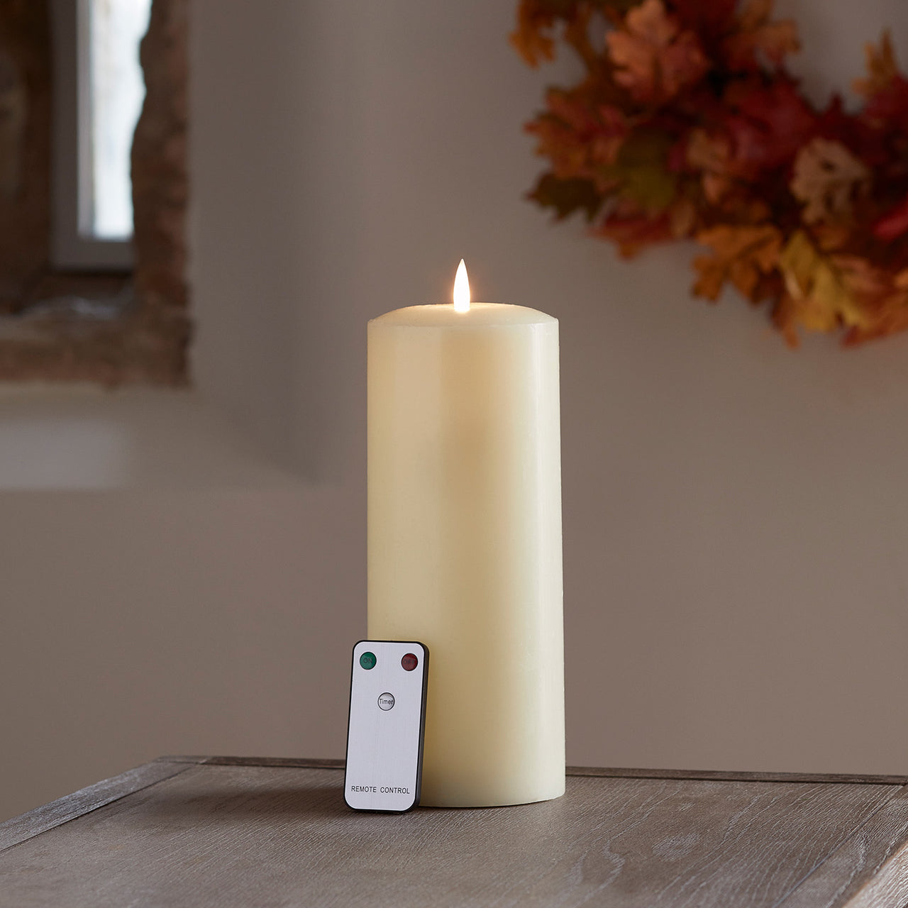 Grande Bougie Cierge à LED TruGlow® de 25 cm avec Télécommande