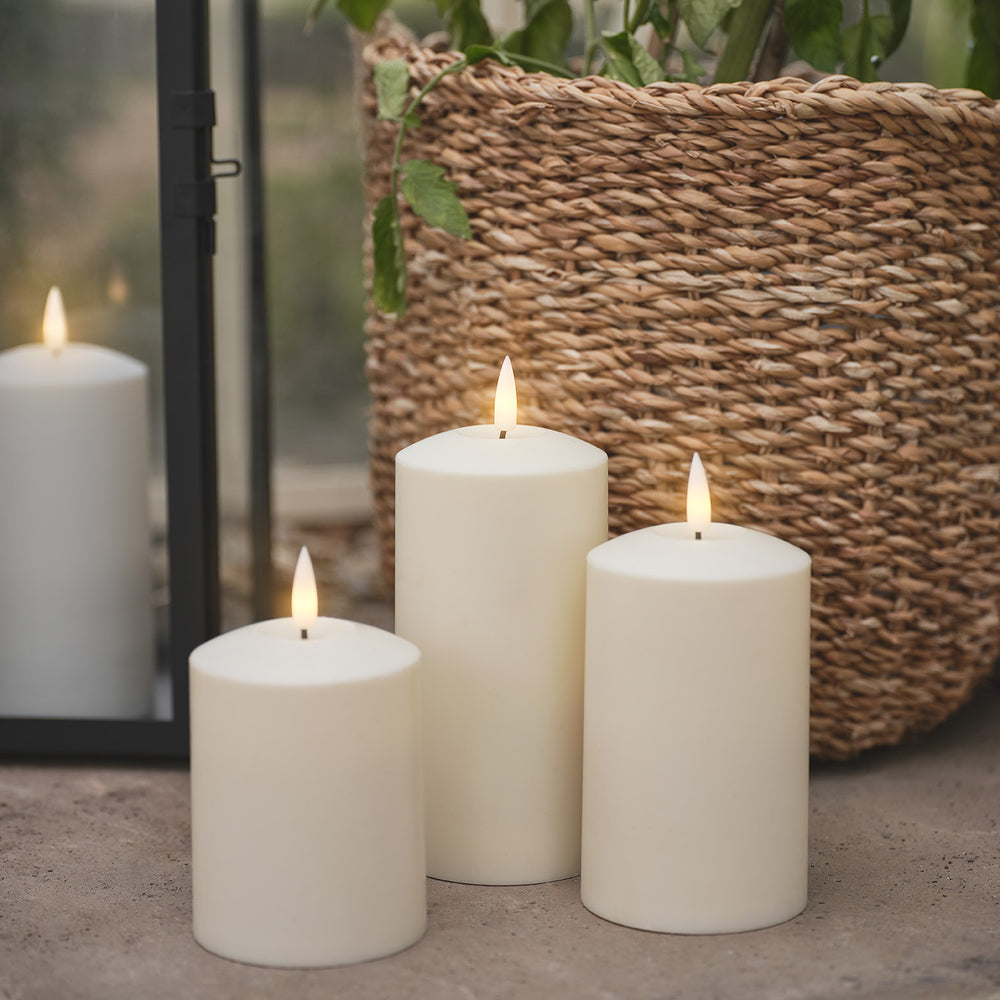 Lot de 3 Bougies d'Extérieur à LED TruGlow®