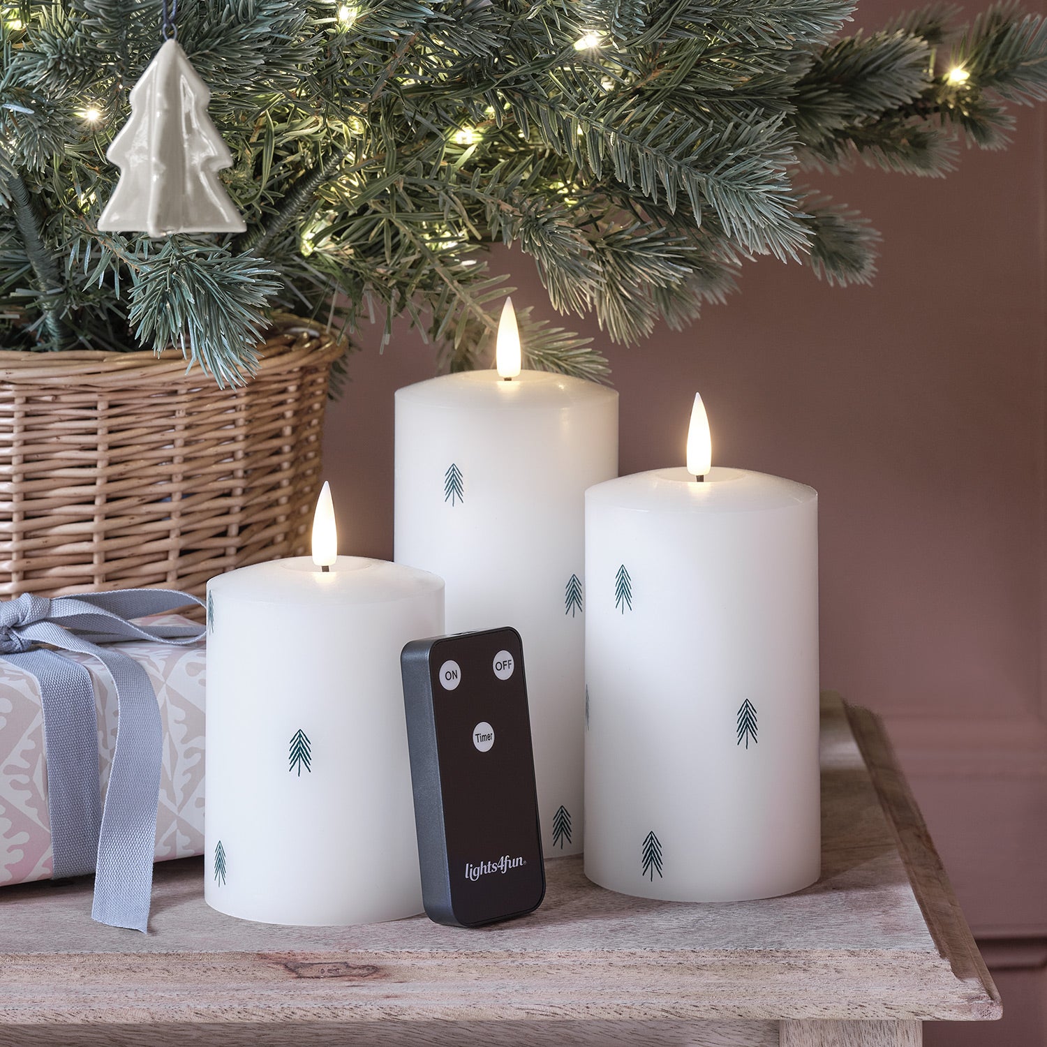 Bougies De Noël En Forme De Sapin – Cire De Soja, Vert, Set De 2, Décoration Fête & Cadeau - 6