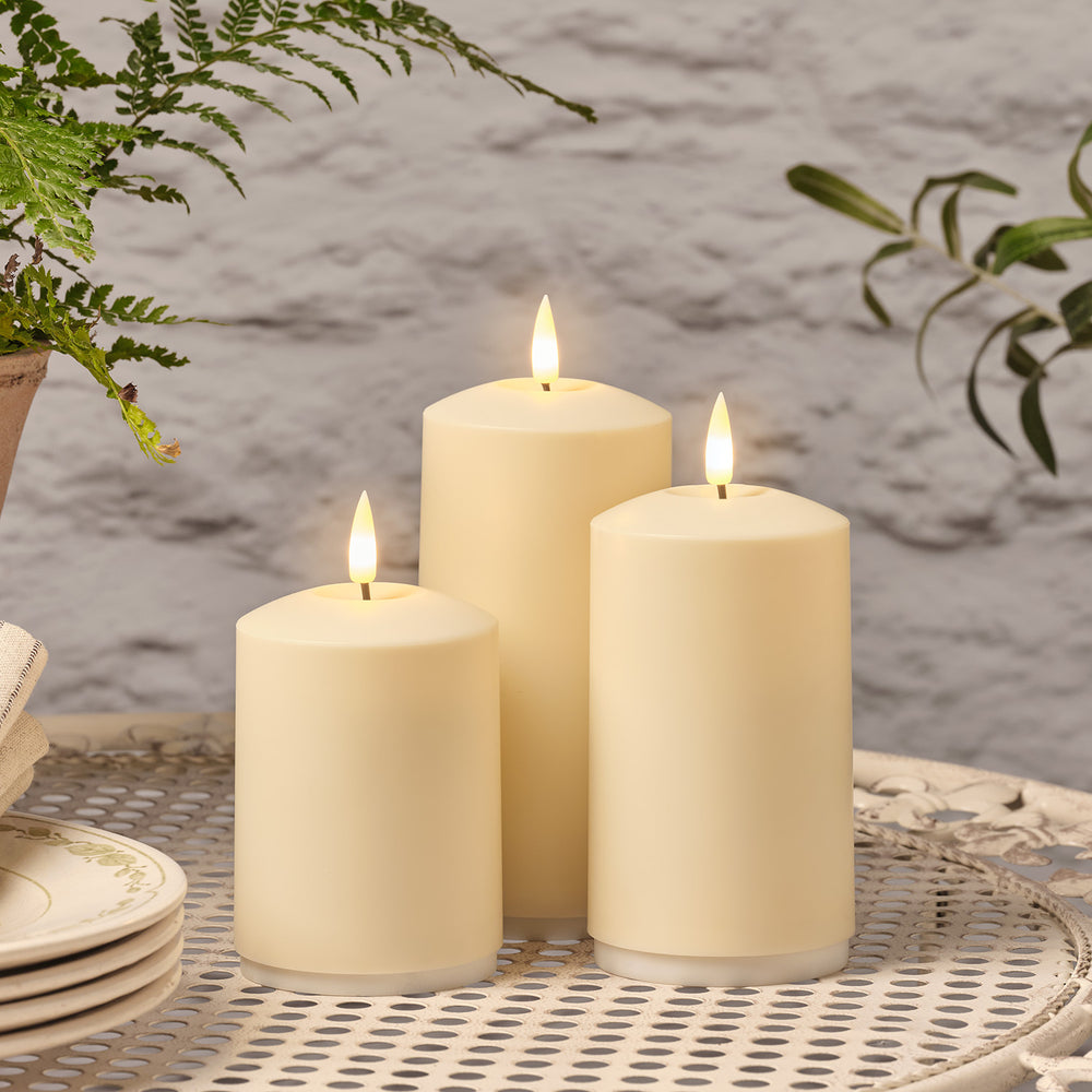 3 Bougies Rechargeables TruGlow® avec Télécommande