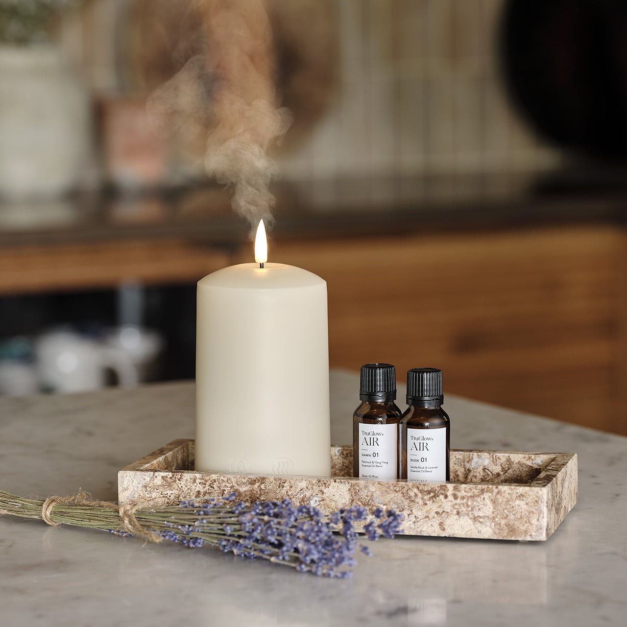 TruGlow AIR®, Bougie Diffuseur de Parfum Portatif