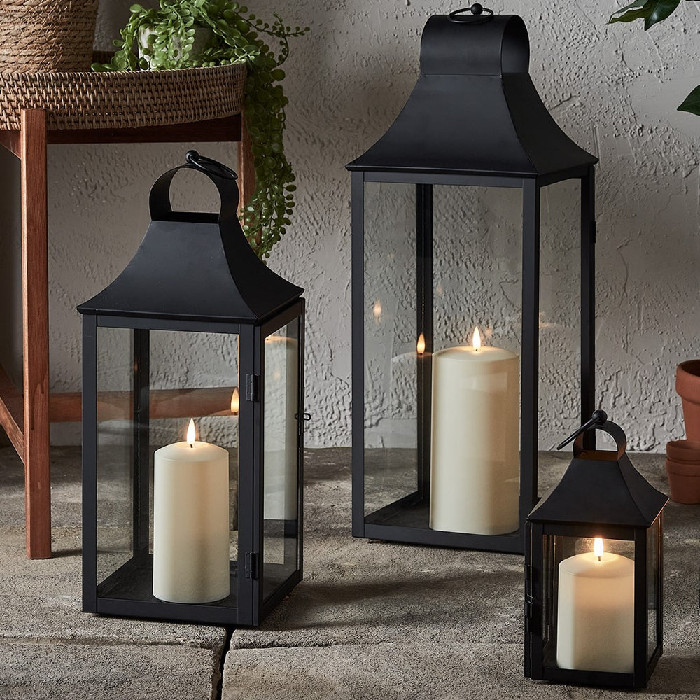 Trio de Lanternes de Jardin Albury avec Bougies TruGlow®