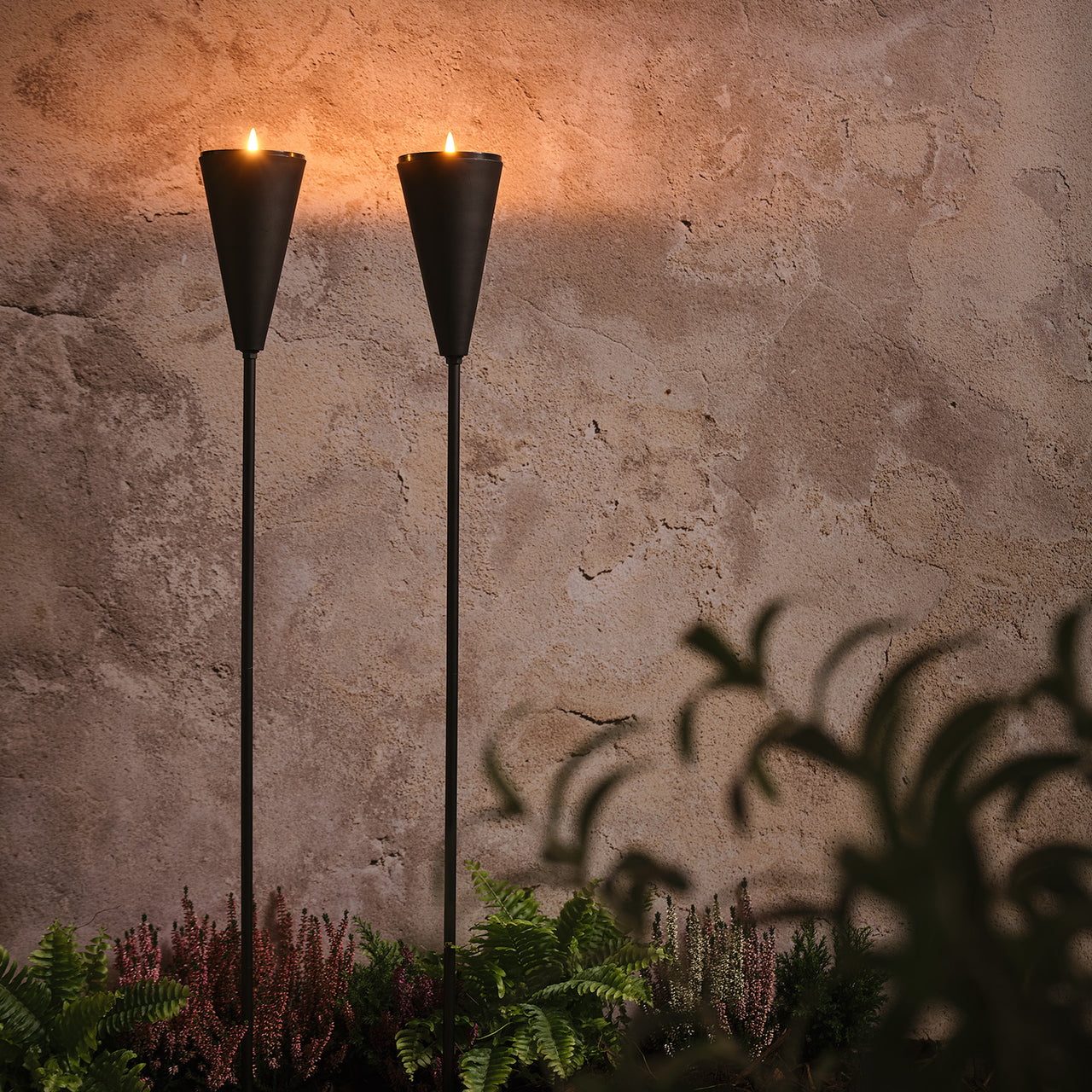 2 Torches Solaires LED sur Piquet
