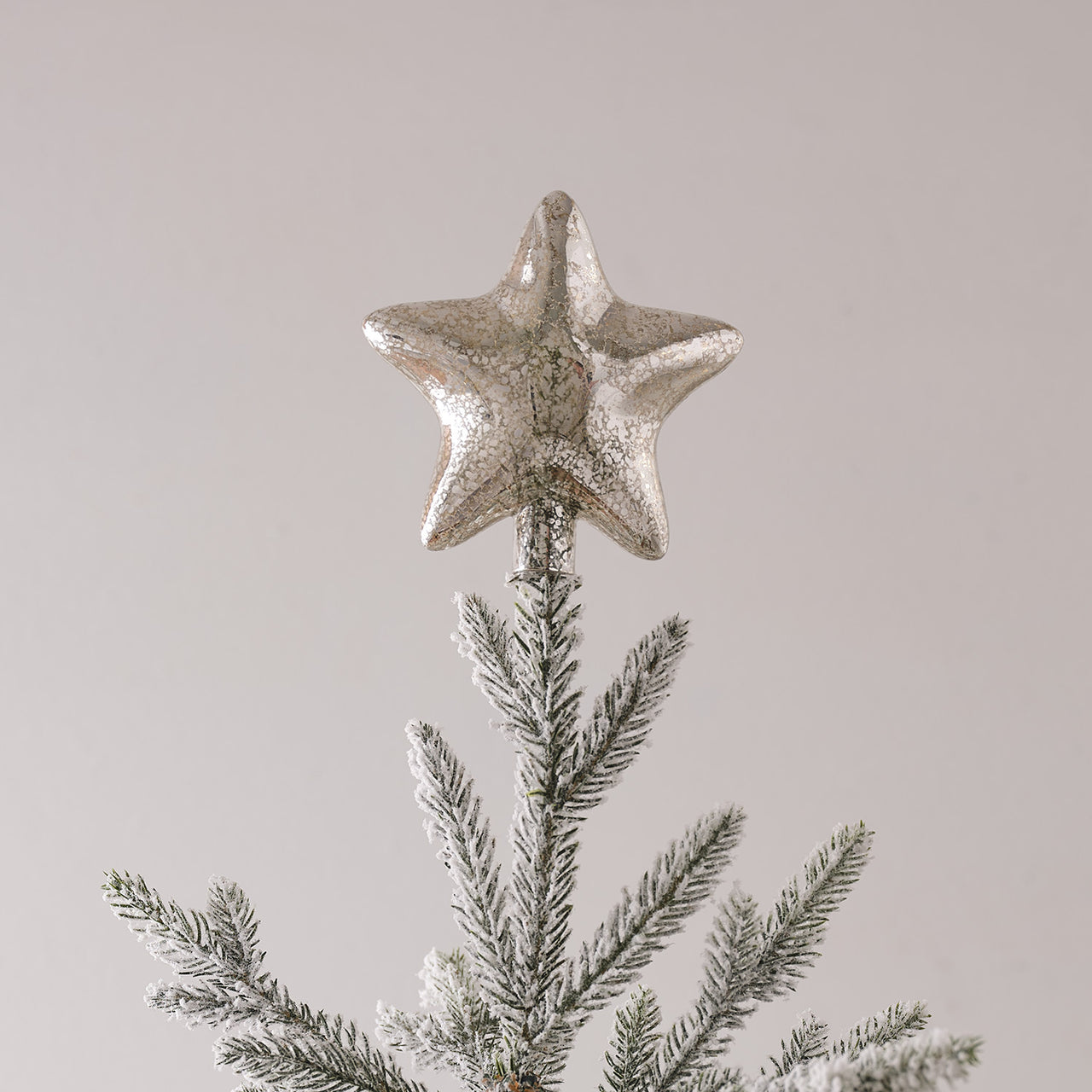Cimier de Sapin en Verre en Forme d'Étoile