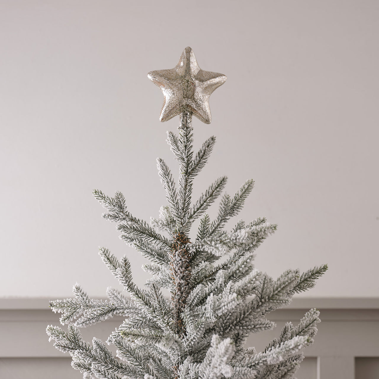 Cimier de Sapin en Verre en Forme d'Étoile