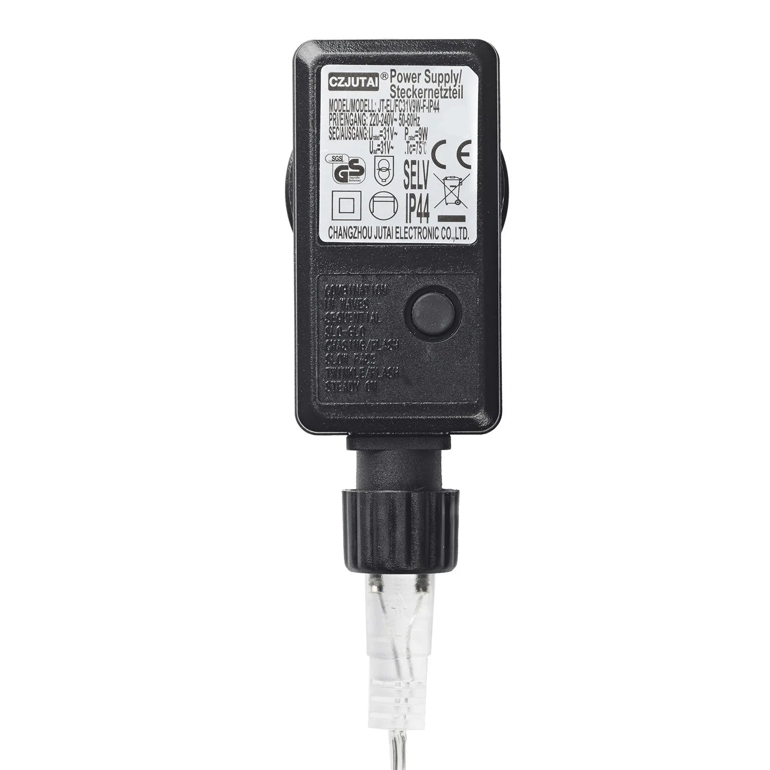 Adaptateur LED 31V 6W - 2 Transformateurs Avec 8 Modes & Minuterie - IP44 étanche - Guirlandes Lumineuses