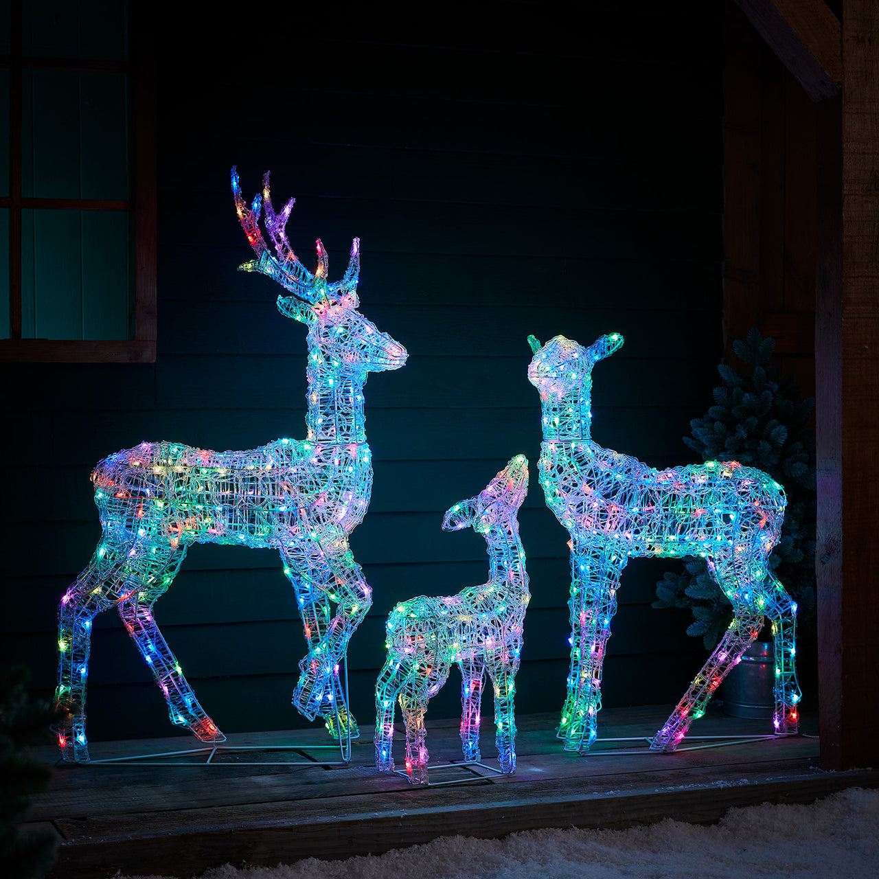 Famille de Rennes Lumineux Connectés Twinkly