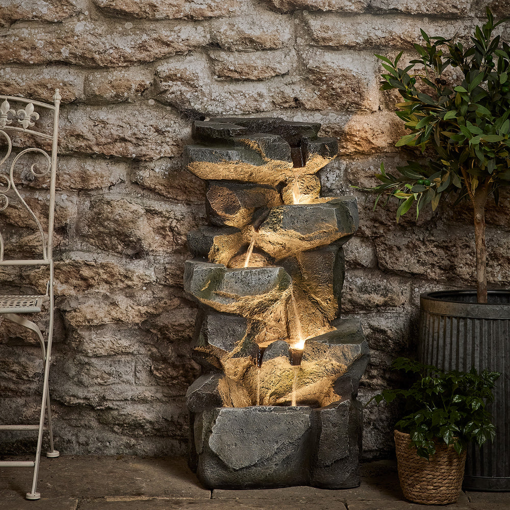 Fontaine de Jardin Ingleton de 88 cm, Effet Pierre
