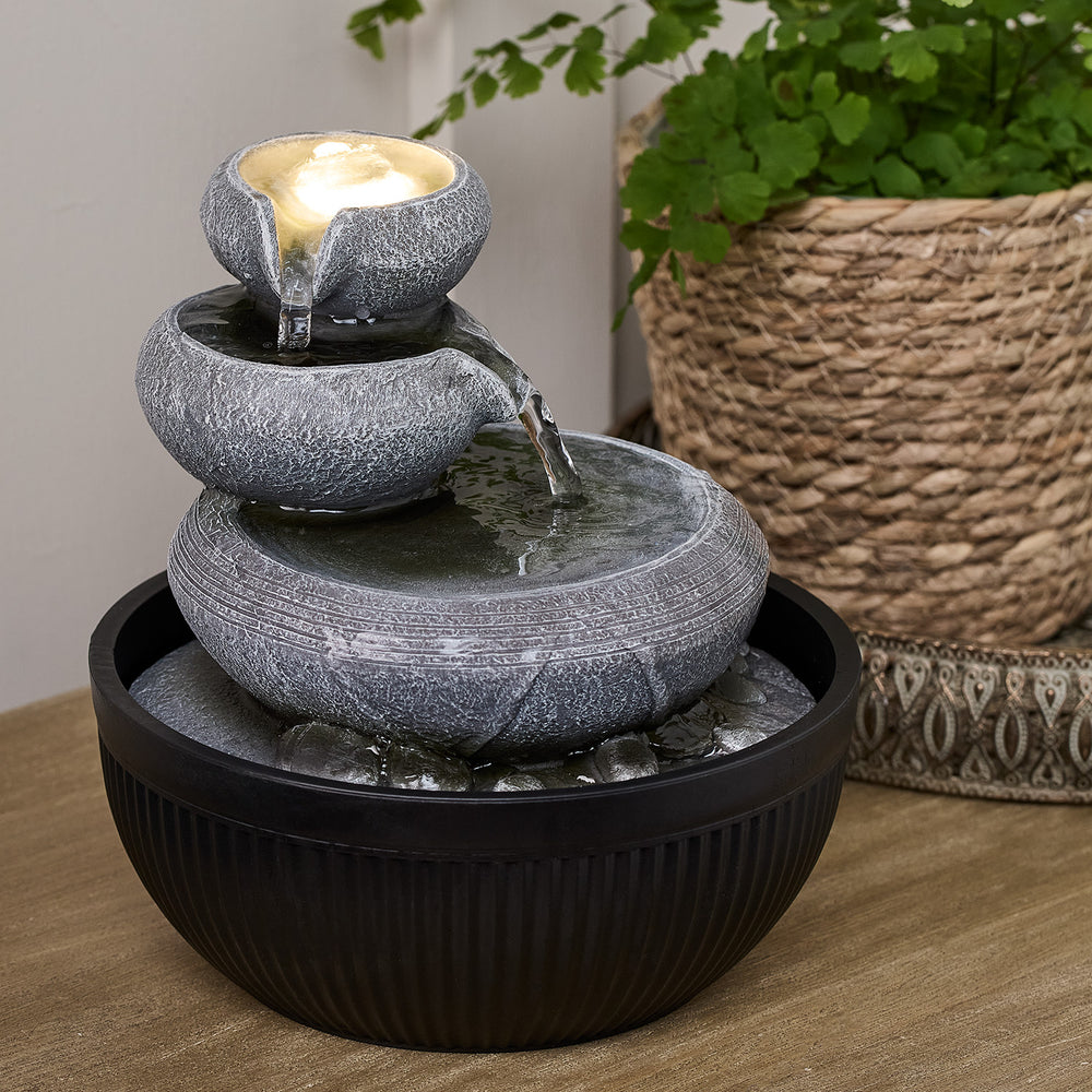 Fontaine Lumineuse d'Intérieur Lodore, en Cascade