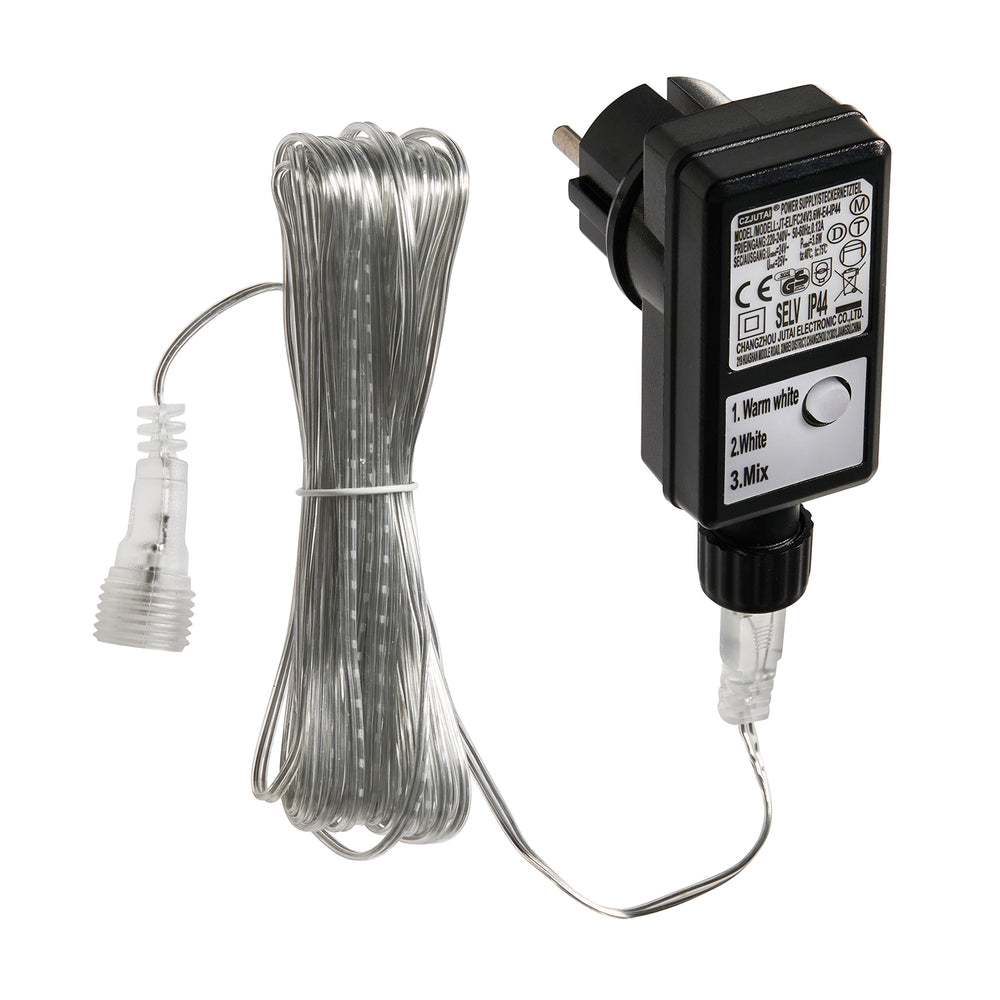 Transformateur de Rechange 24V 3,6 W à 3 Fonctions avec Minuterie 6 h pour Rennes et Figurines Lumineuses à LED Bicolores