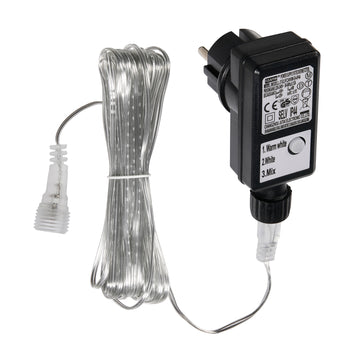 Transformateur de Rechange 24V 6 W à 3 Fonctions pour Rennes et Décorations Lumineuses à LED Bicolores avec Minuterie 6 h