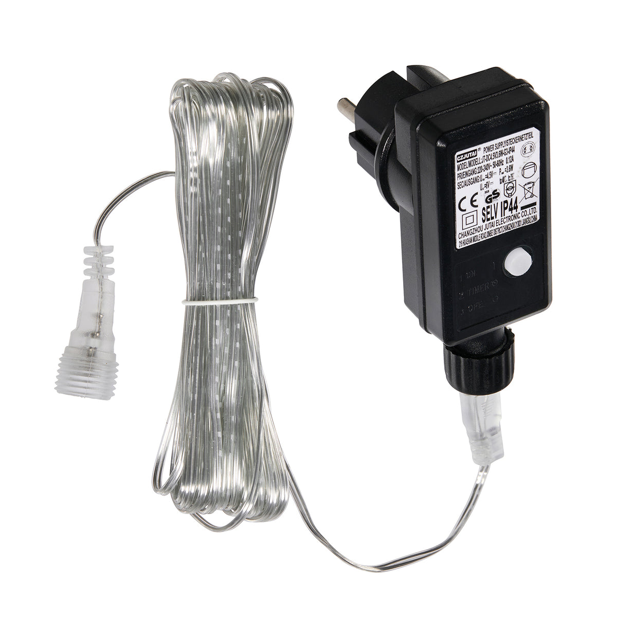 Transformateur de Rechange 4,5V 3,6 W pour Rennes et Cônes Lumineux à Éclairage Fixe avec Minuterie 6 h