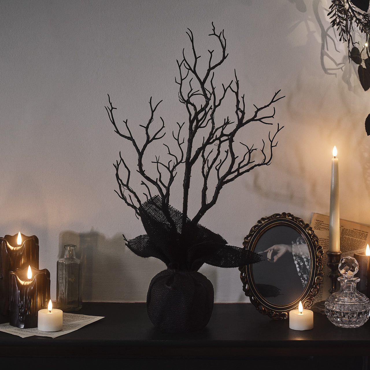 Arbre Lumineux Noir de 50 cm