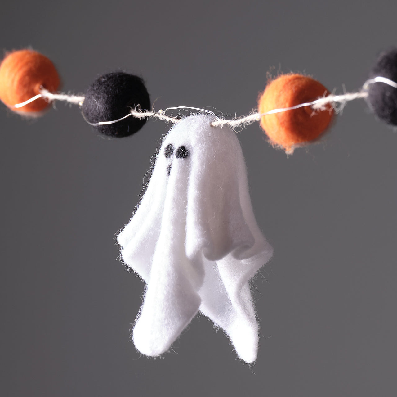 Guirlande Lumineuse d’Halloween en Feutre avec 20 Micro LED