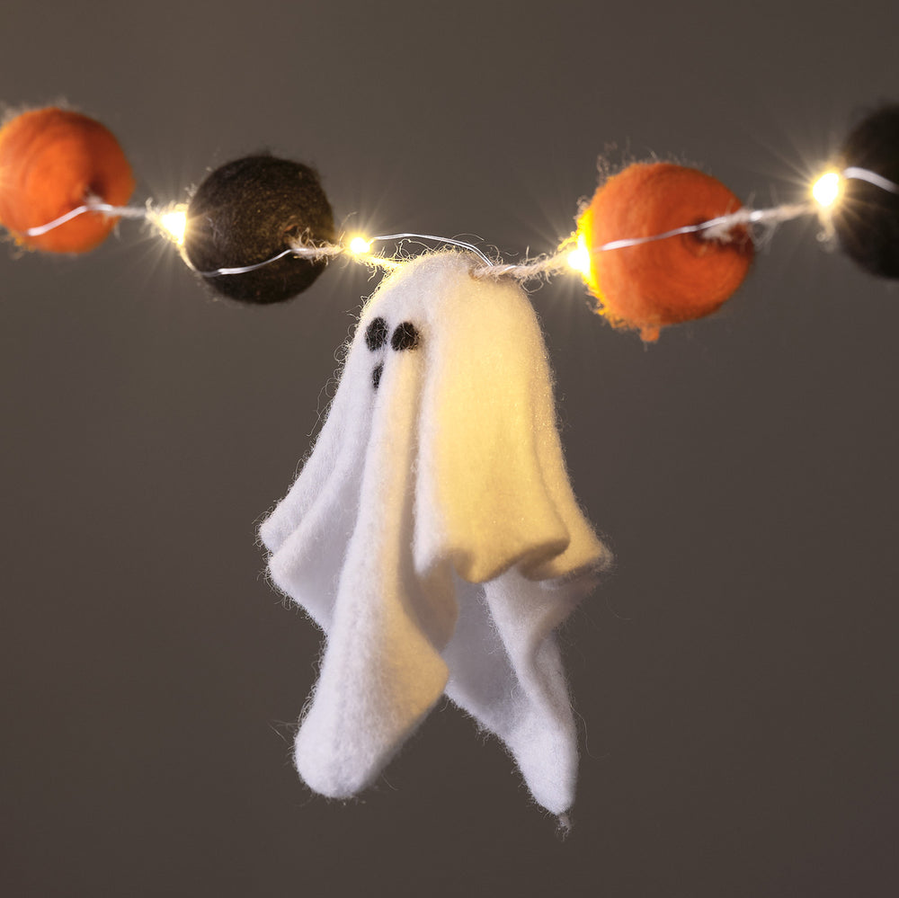 Guirlande Lumineuse d’Halloween en Feutre avec 20 Micro LED